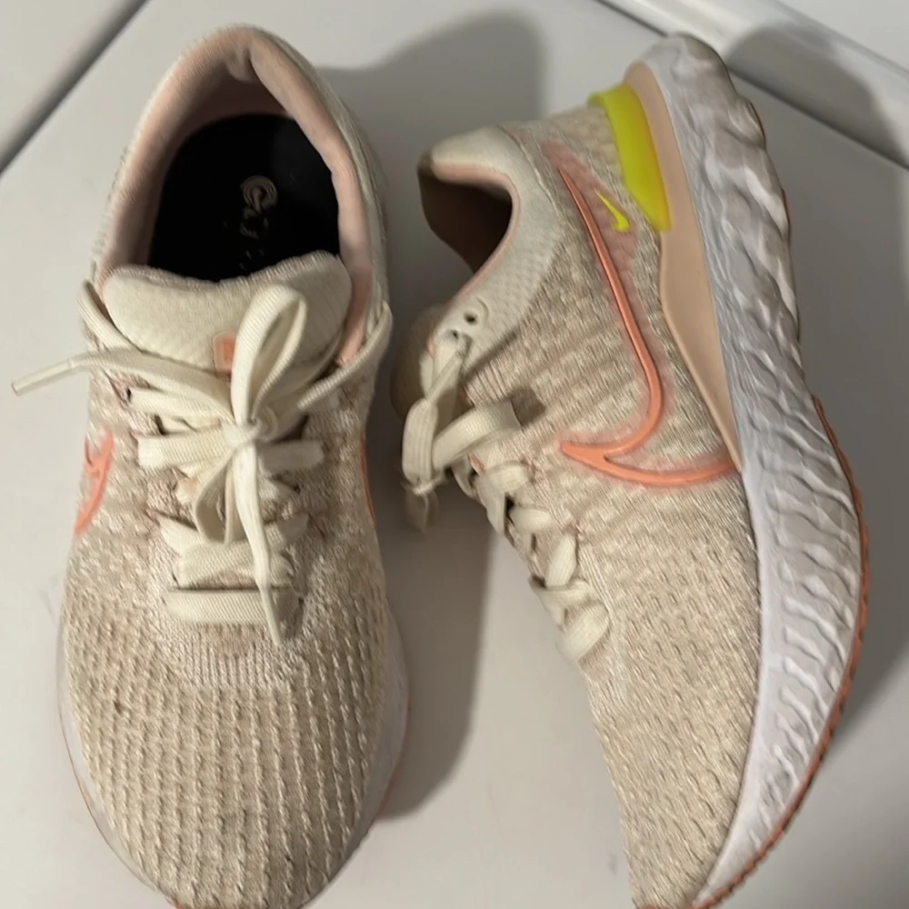 Nike React Infinity Run FK 3 Sail Rose White Running Shoes Women’s  Size 8.5